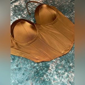 Mono B Boutique Corset Top NWOT size Large